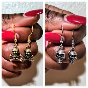 NEW! Jenny's Handmade Skull Earrings